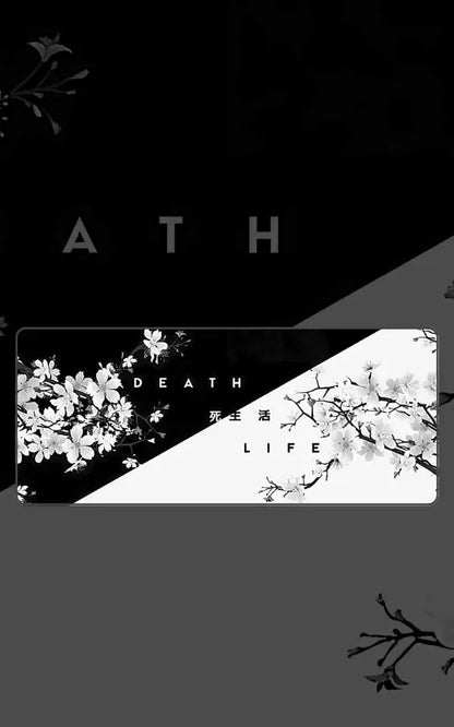 Death & Life | Minimalist Mousepads | Custom Mousepads | Large Desk Mat/Mousepads | In Pakistan