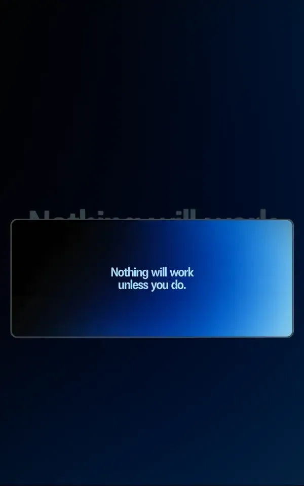 Nothing Will Work | Motivation Mousepads | Custom Mousepads | Large Desk Mat/Mousepads | In Pakistan