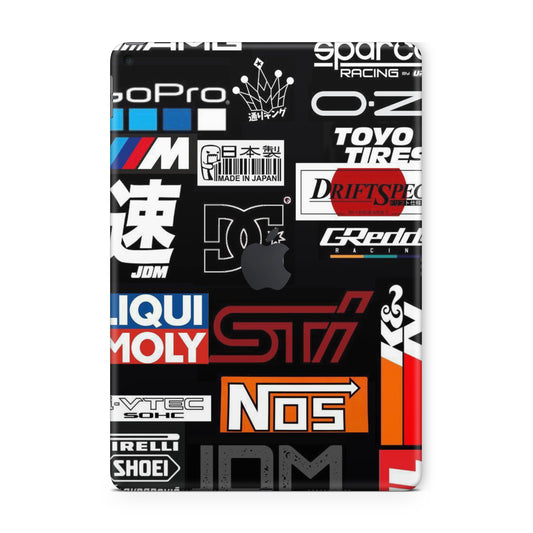 RaceCar Sticker Ipad Skin