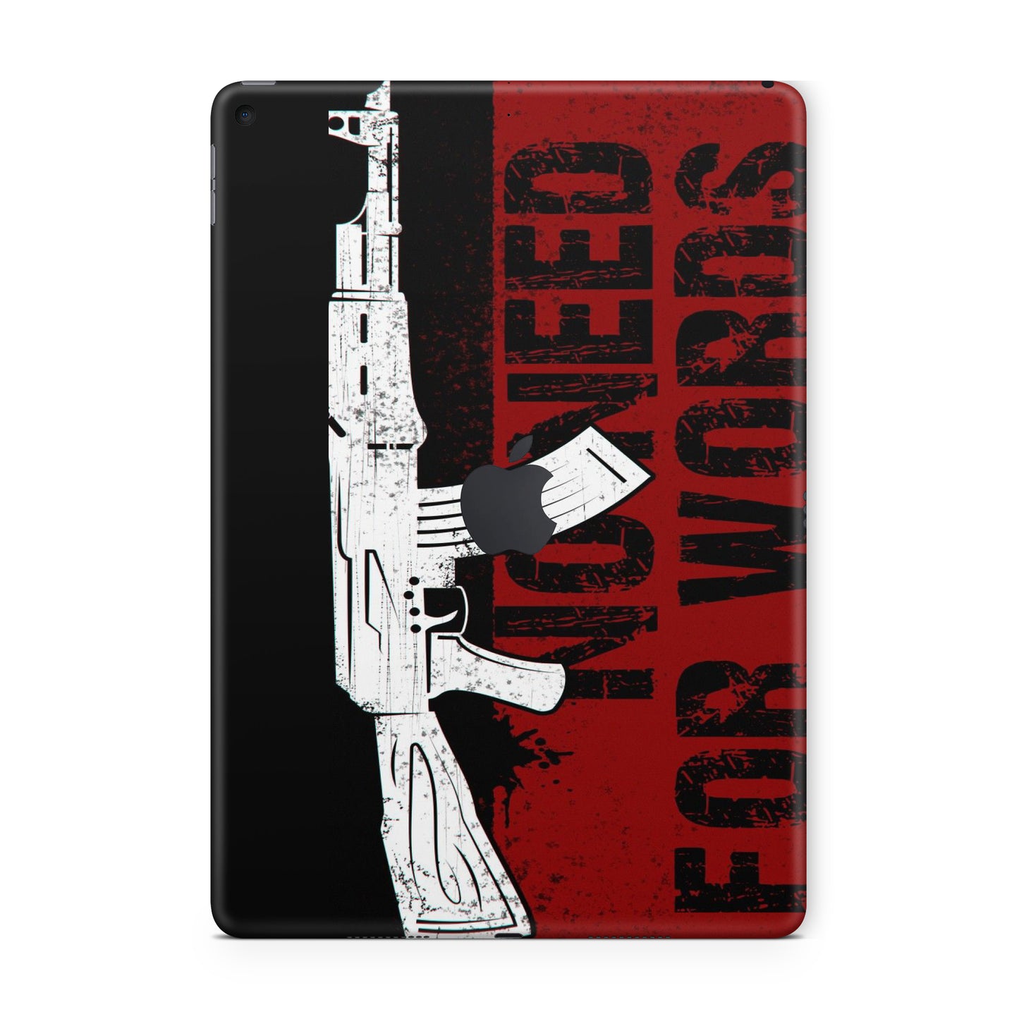 ipad skins - AK47 rifle with red & black color