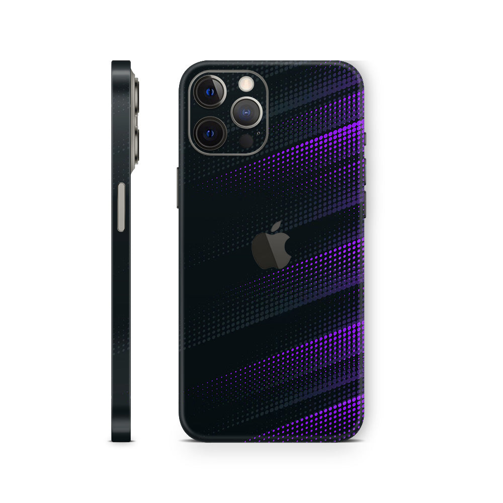 Purple & Black iPhone Skin