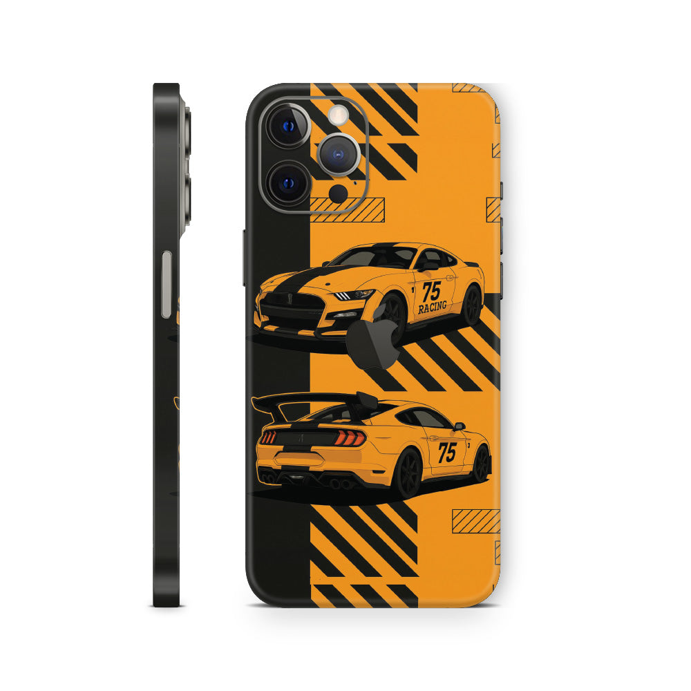 Yellow Mustang iphone skin