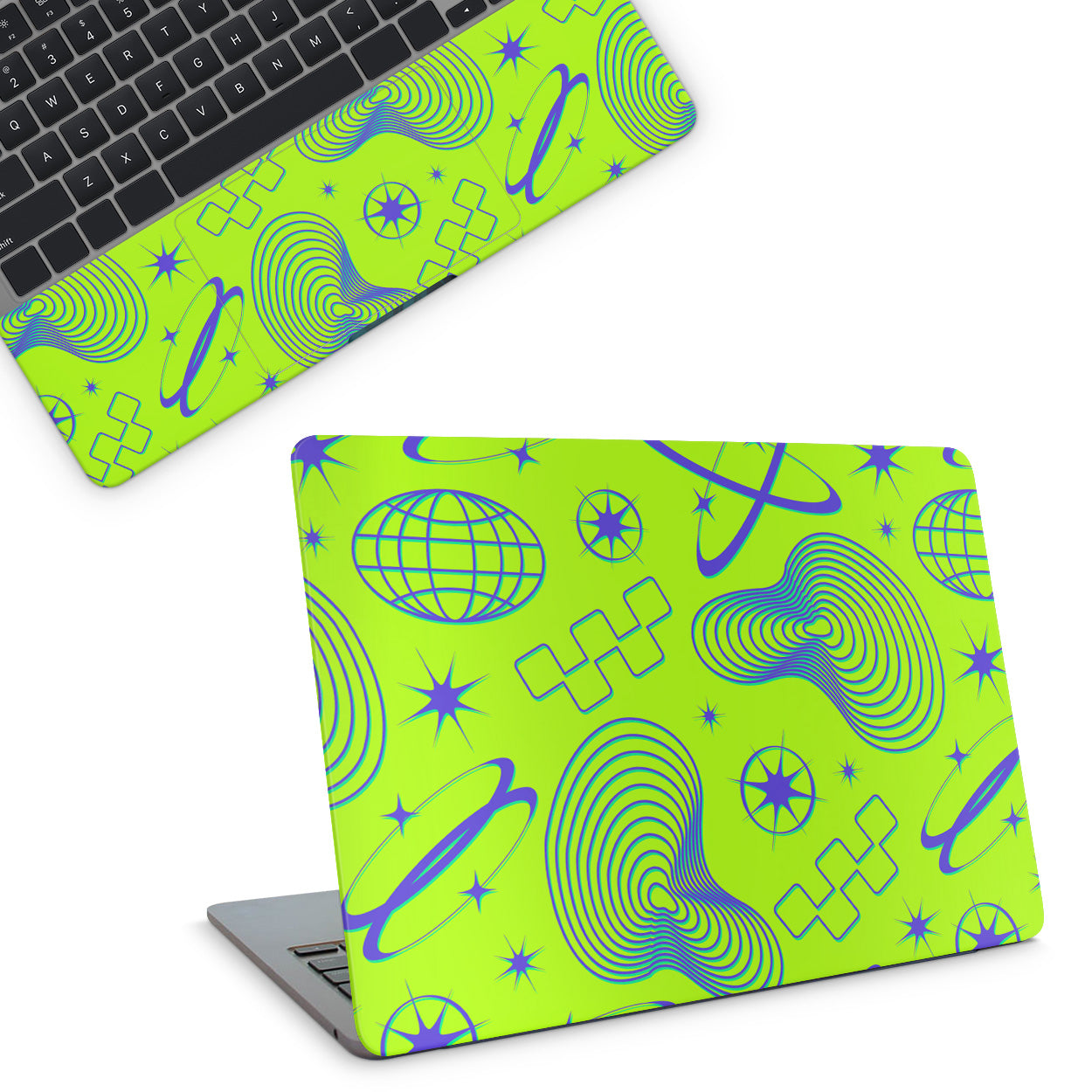 Green y2k Laptop Skin