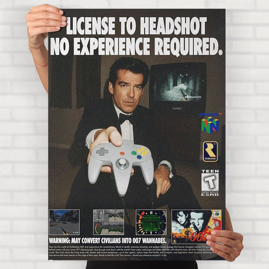 License To Head Shot Poster - Posters