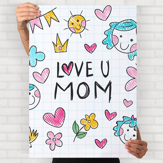 Love You Mom Poster - Posters