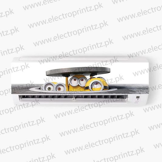 Minions Sneaking AC Sticker - Electroprintz.pk