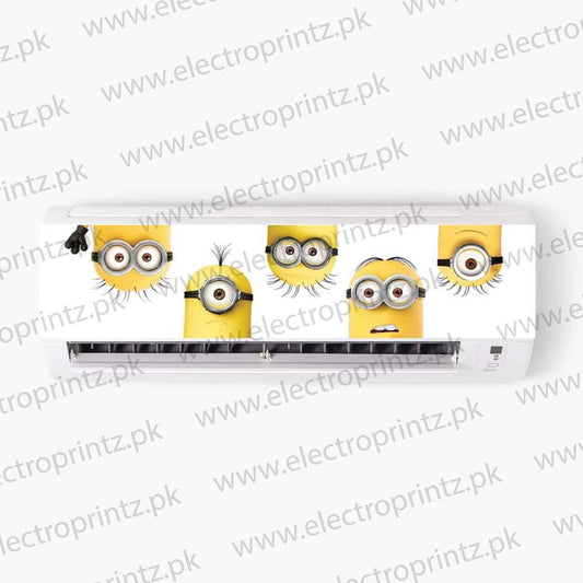 Minions Peeking AC Sticker - Electroprintz.pk