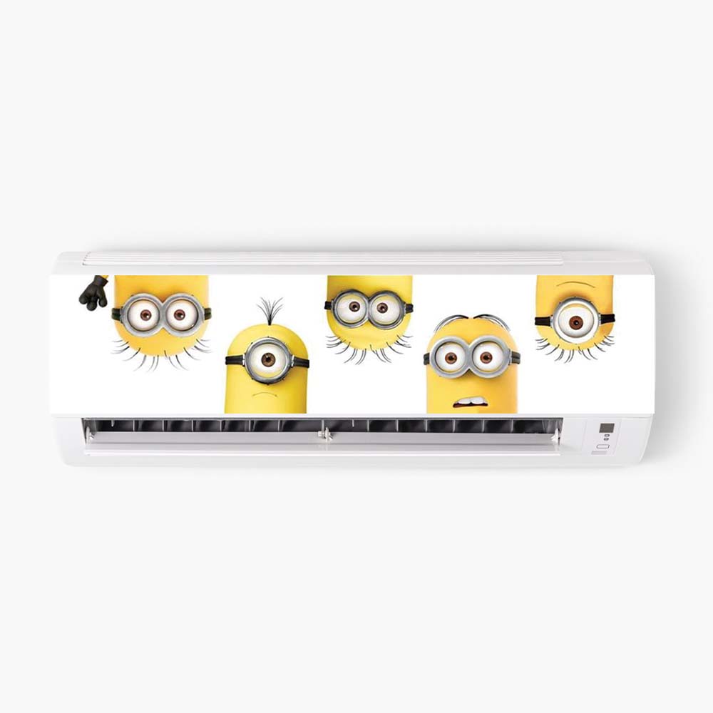 Minions Peeking AC Sticker