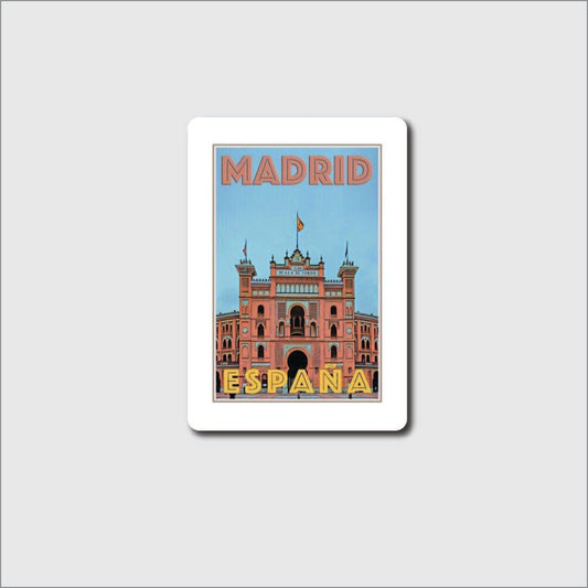 Madrid Stamp Sticker - sticker