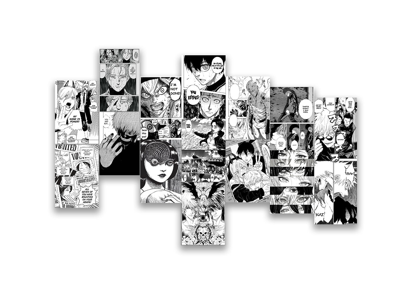 Manga Panels Posters Set (x15 A5) - Poster set