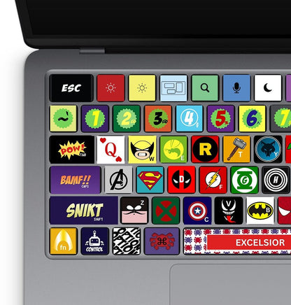 Marvel + DC Keyboard Stickers Pack - sticker