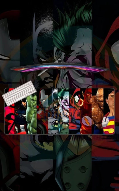 MARVEL VS DC | Movie Mousepads | Custom Mousepads | Large Desk Mat/Mousepads | In Pakistan - mousepads