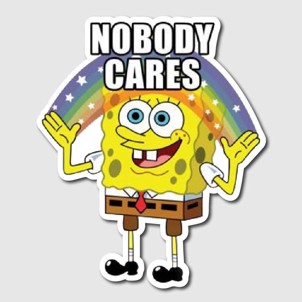 Nobody Cares Sticker