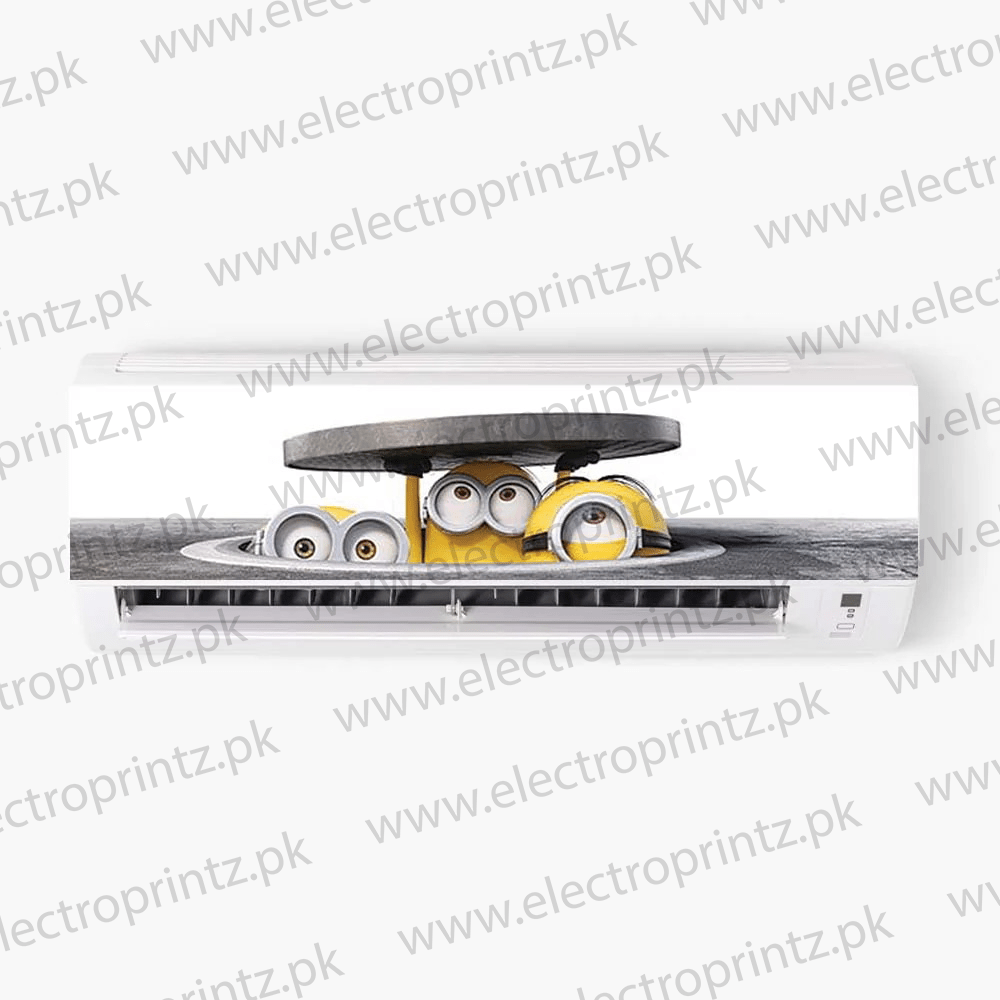 Minions Sneaking AC Sticker - ac sticker