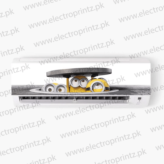 Minions Sneaking AC Sticker - ac sticker