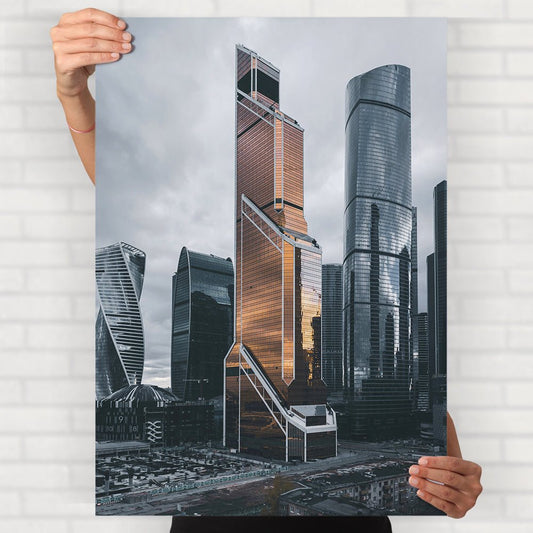 Moscow City Skyscrapers Poster - Posters