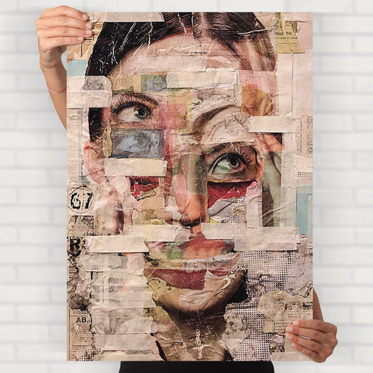Newspaper Abstract Poster - Posters