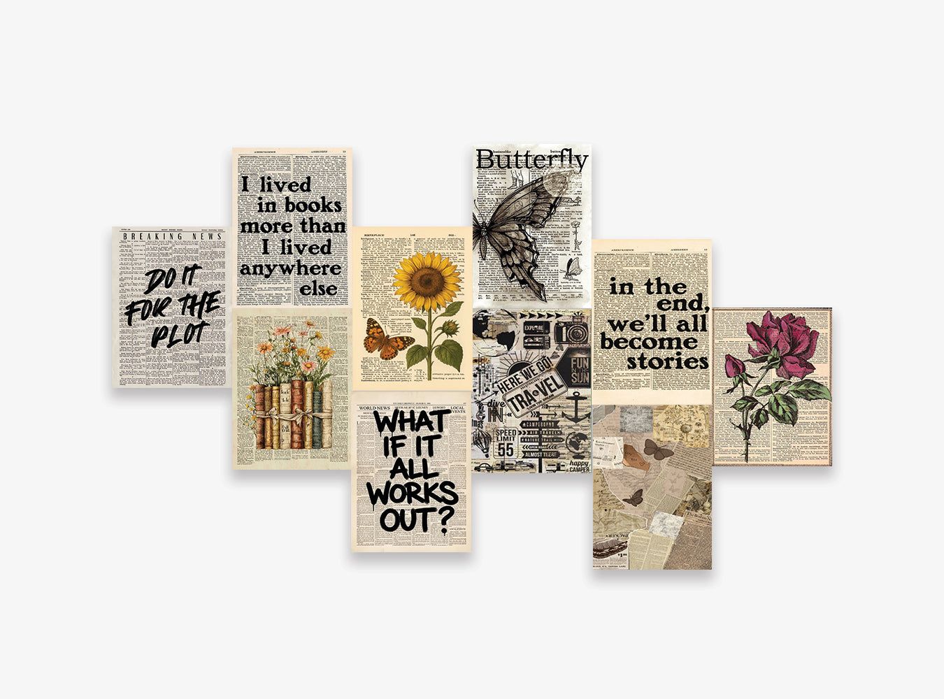 Vintage Posters Set (x10 A5)