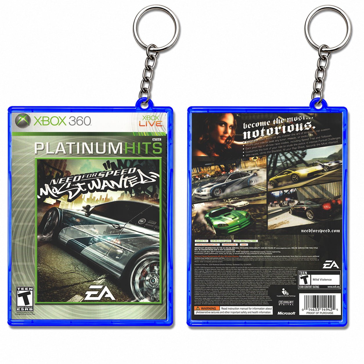NFS Most Wanted Keychain - Keychains
