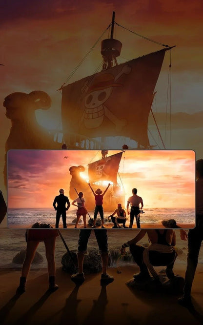 One Piece Netflix Poster | Anime Mousepads | Custom Mousepads | Large Desk Mat/Mousepads | In Pakistan - mousepads