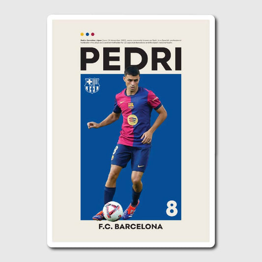 Pedri Poster Sticker - sticker