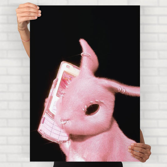 Pink Bunny Poster - Posters
