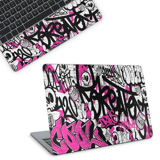 Pink Graffiti Laptop Skin - laptop skins