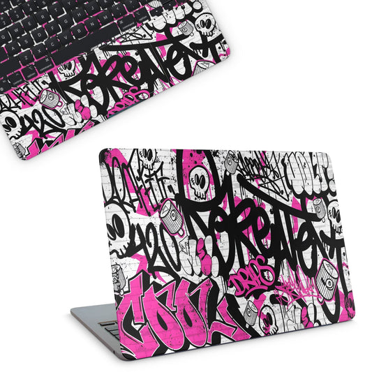 Pink Graffiti Macbook Skin - macbook skins