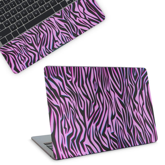 Pink Tiger Pattern Laptop Skin - laptop skins