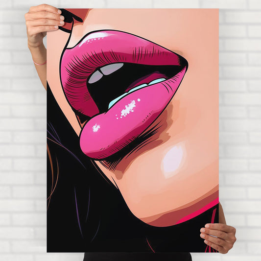 Pink Lips Poster