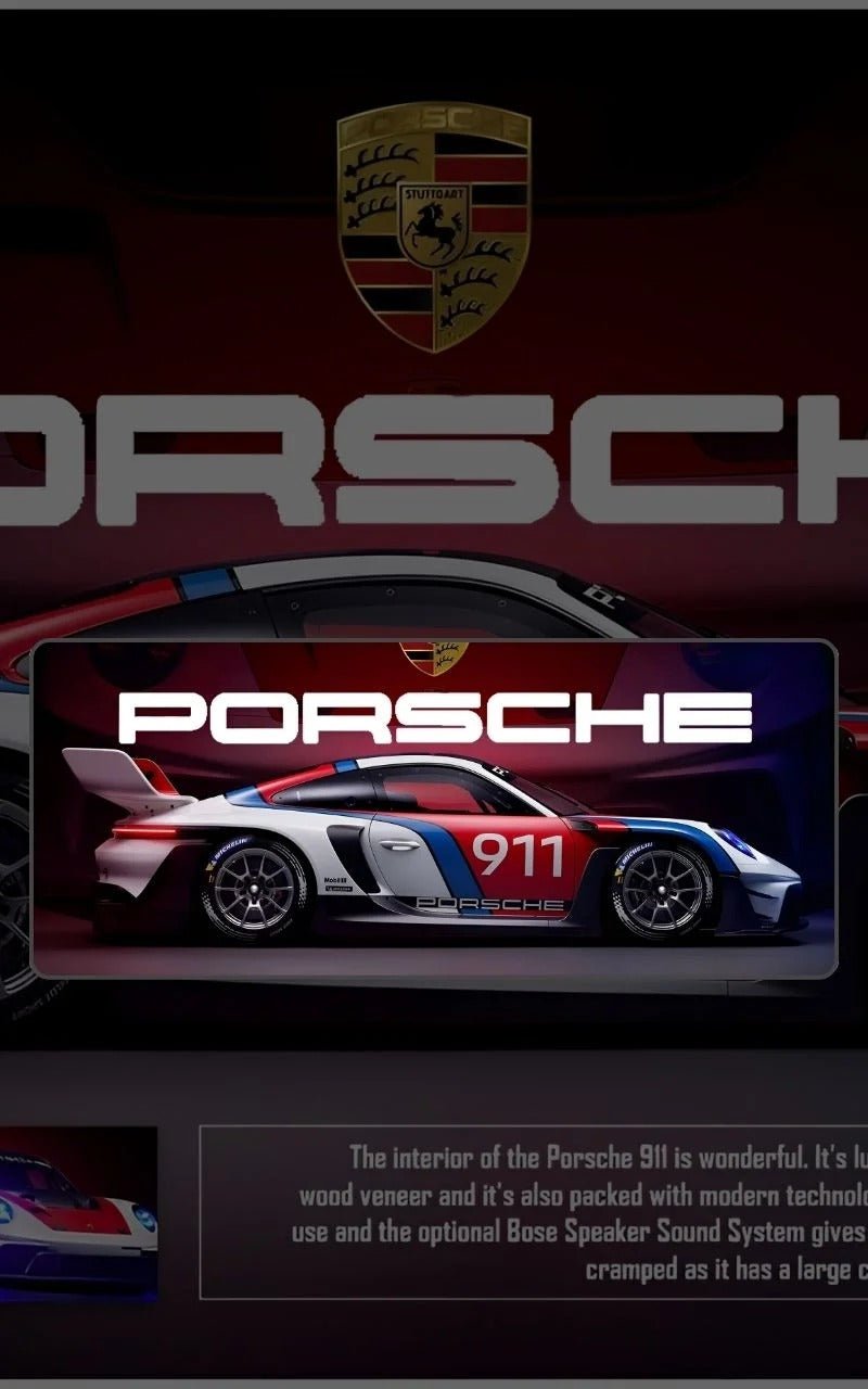 Porsche 911 GT3 R | Custom Mousepads | Large Desk Mat/Mousepads | In Pakistan - mousepads