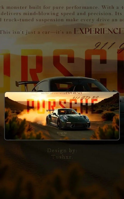 Porsche 911 GTR RS | Custom Mousepads | Large Desk Mat/Mousepads | In Pakistan - mousepads