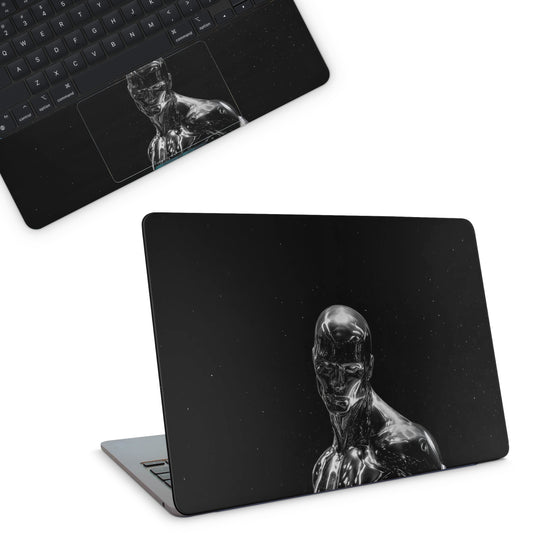 Silver Surfur Macbook Skin