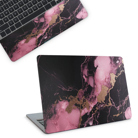 Black And Pink Marble Textured Skin