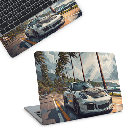 Aesthetic Porsche Laptop Skin