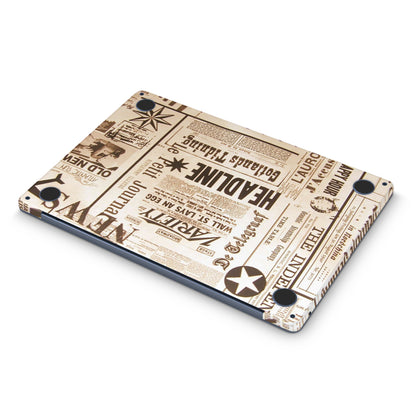 Aesthetic Newspaper Macbook Skin