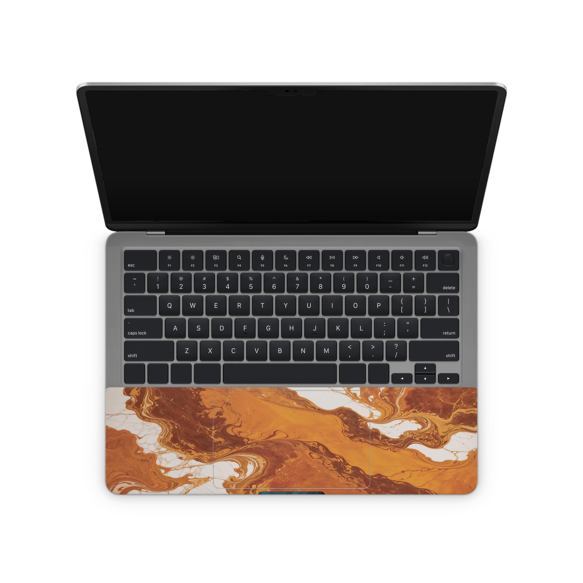 Golden Marble Textured Laptop Skin