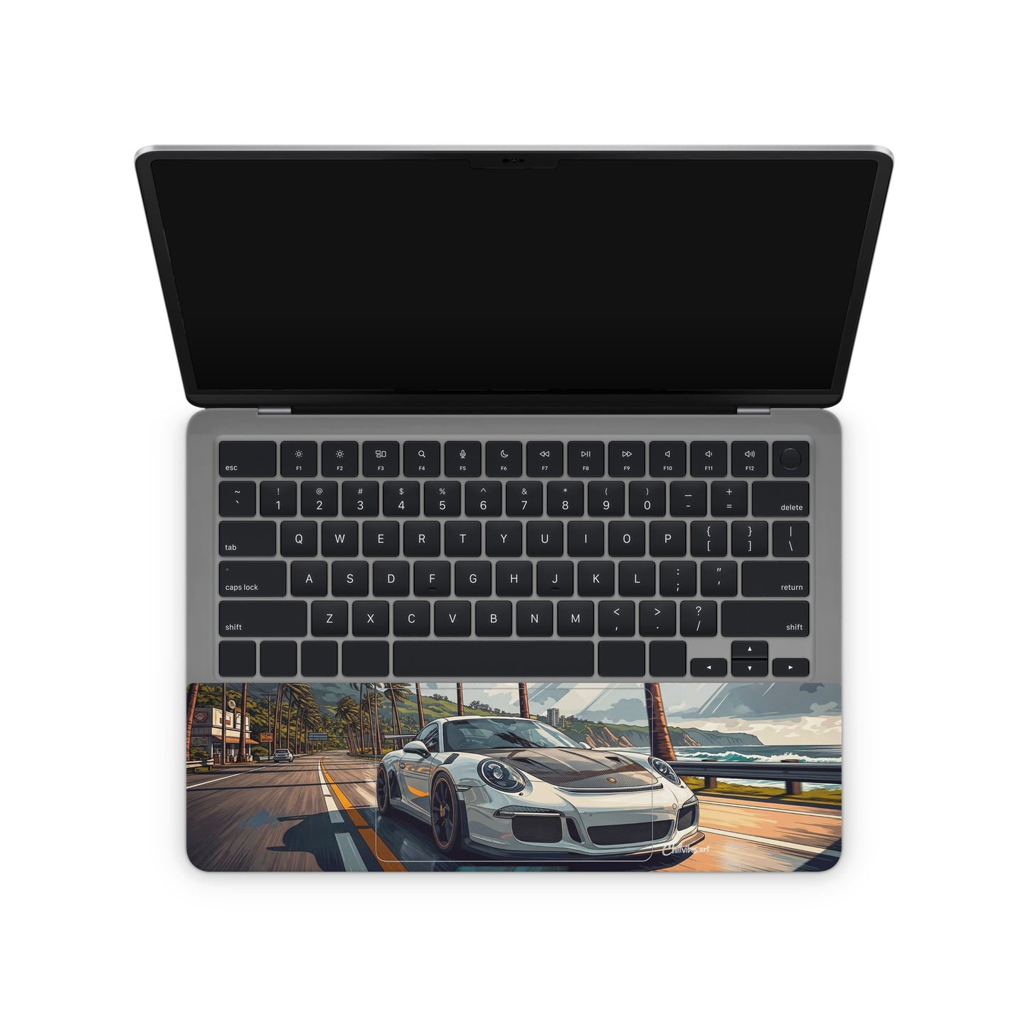 Aesthetic Porsche Laptop Skin