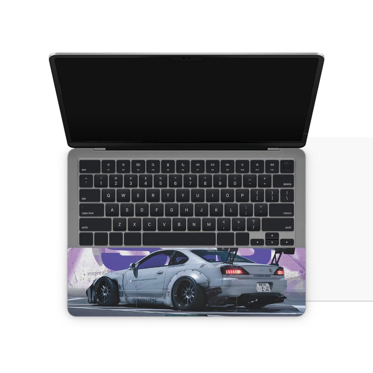laptop nissan silvia design on touchpad area