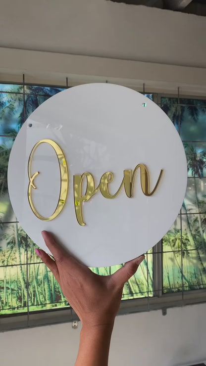 Open/Closed Business Acrylic Sign