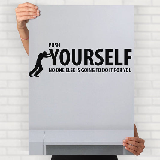 Push Yourself Poster - Posters
