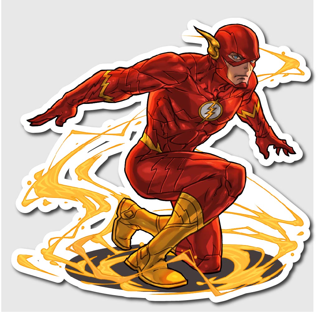 DC Flash Sticker - Electroprintz.pk