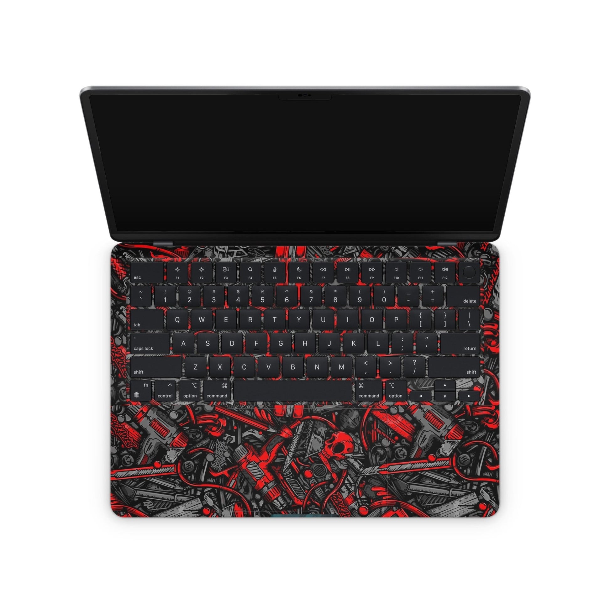 Red Abstract Macbook Skin - macbook skins