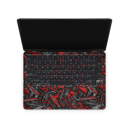 Red Abstract Macbook Skin - macbook skins