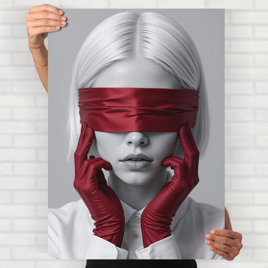 Red Blindfold Poster - Posters