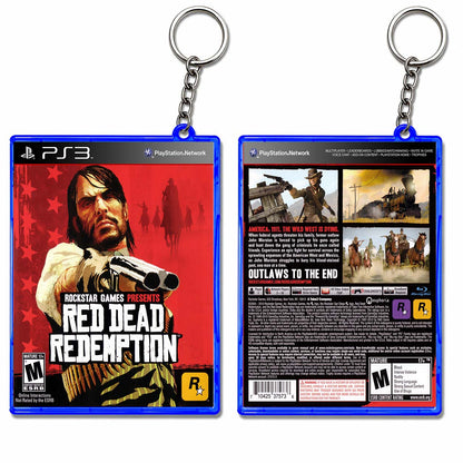 Red Dead Redemption keychain PS3 mini game case replica