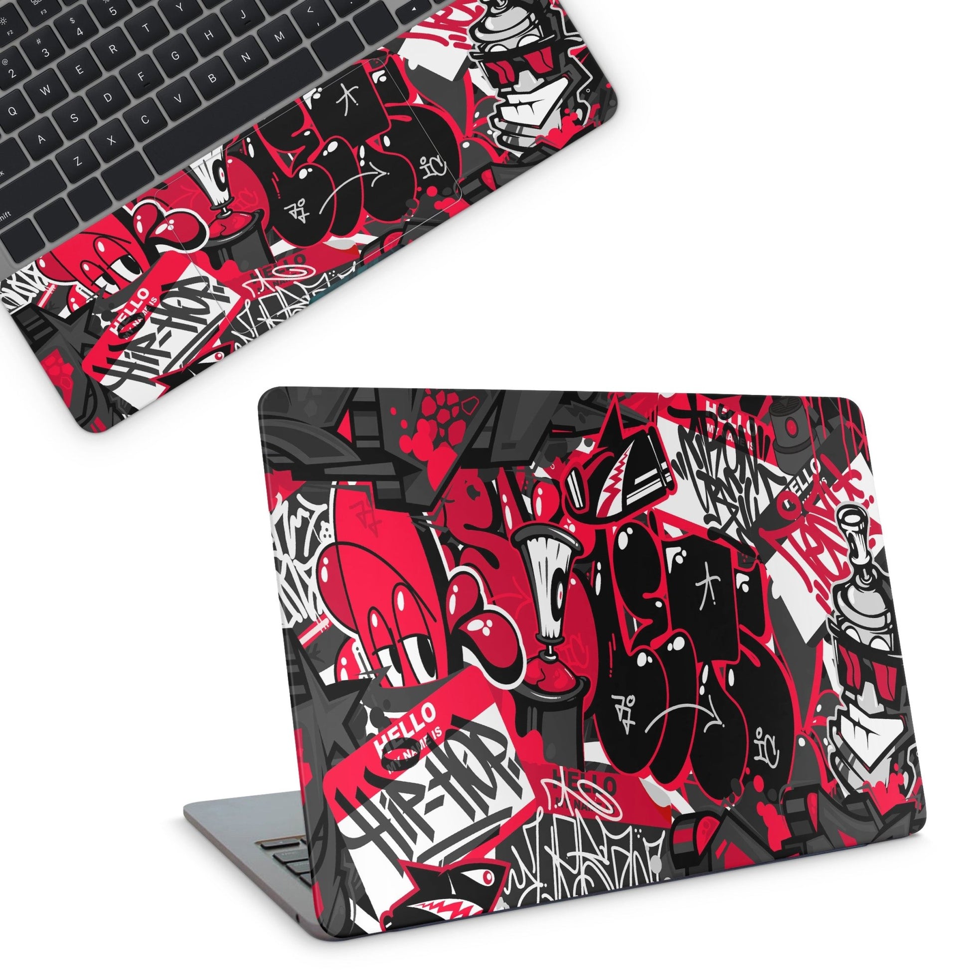Red Graffiti Laptop Skin - laptop skins