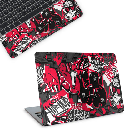 Red Graffiti Laptop Skin - laptop skins