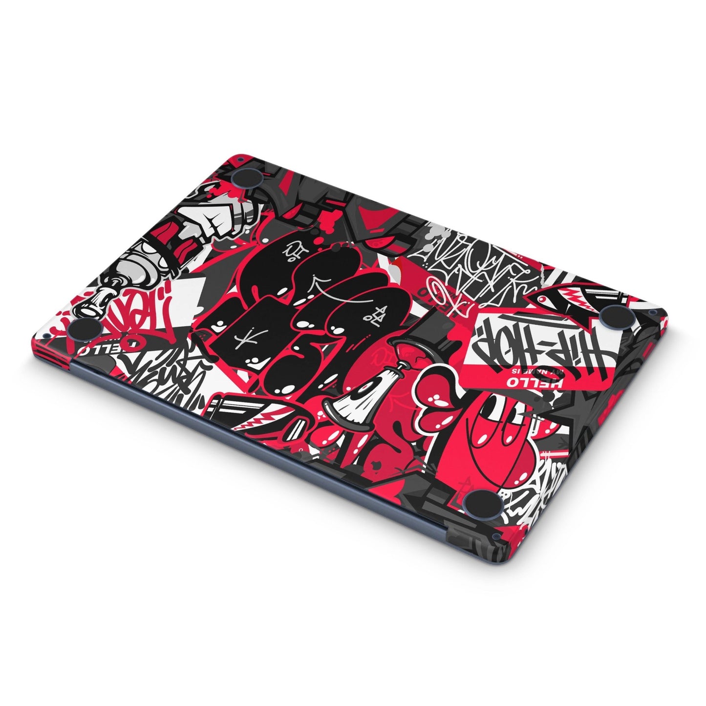 Red Graffiti Macbook Skin - macbook skins