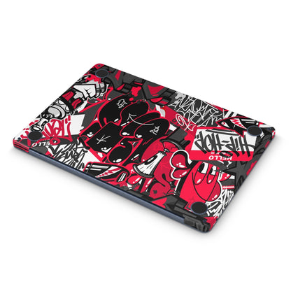 Red Graffiti Macbook Skin - macbook skins